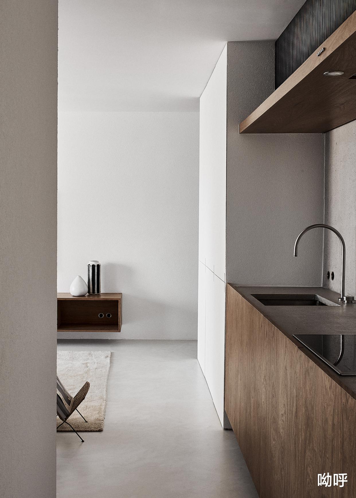 极简主义一居室,修道士简约风