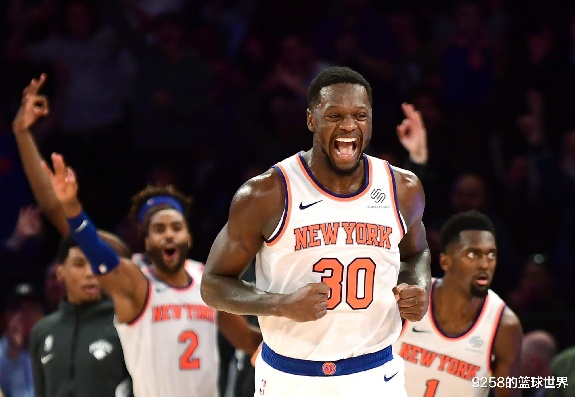 尼克斯隊|20+7+7！蘭德爾創紀錄成歷史第6人，尼克斯季后賽戰老鷹！