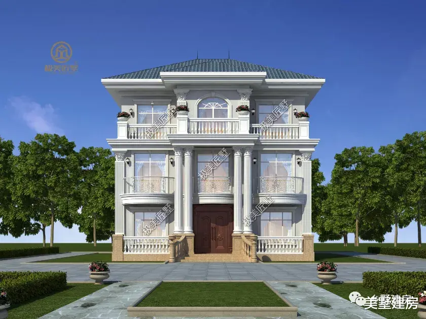 |三层巴洛克风格别墅，浪漫华贵，外观华丽户型实用！