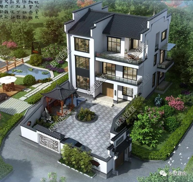 农村建房怎么选?11.54X11.24米,徽派风格来一栋