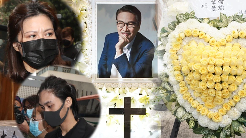张柏芝|吴孟达太太打点灵堂直至夜深才离开，双眼红肿憔悴，累到无力睁开