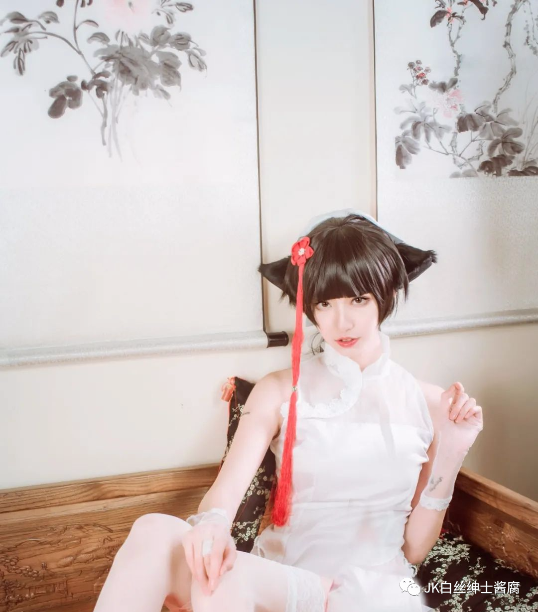桔梗|cos：碧蓝航线高雄獒春之意旗袍cos正片@沧霁桔梗