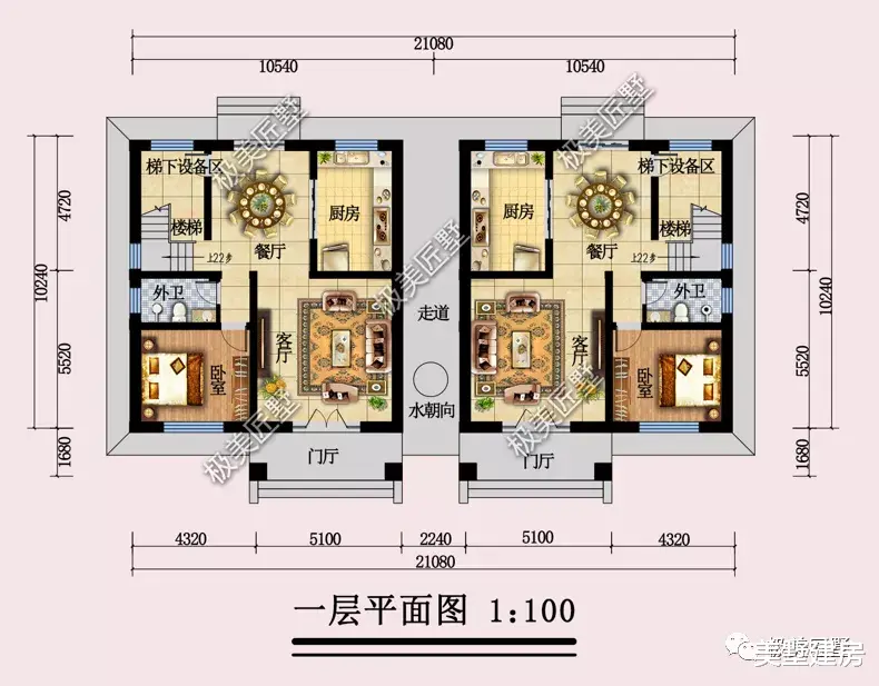 现代风格双拼别墅，三层楼设计，简单大方，设计感十足!