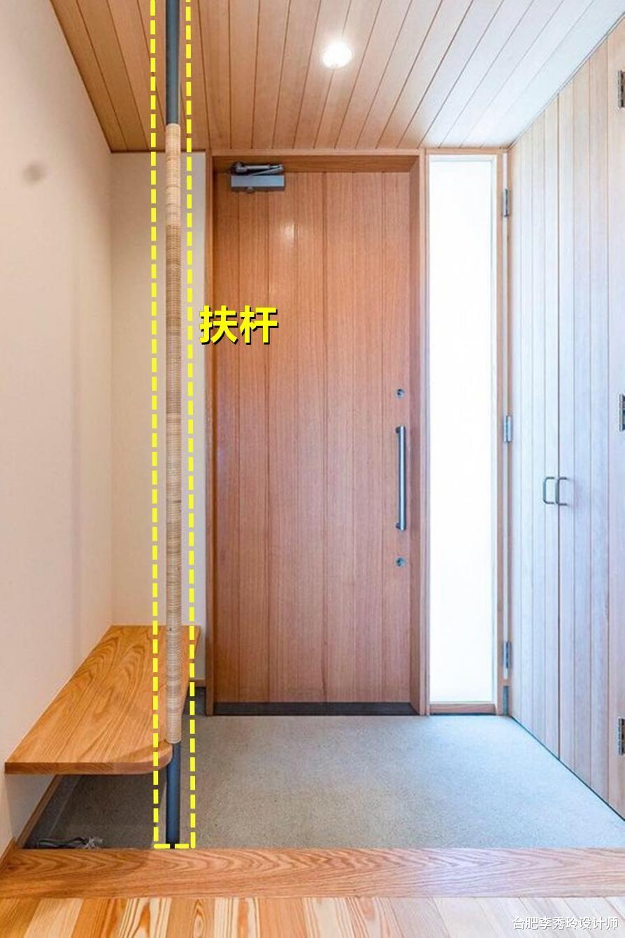 合肥李秀玲设计师|玄关“去鞋柜化”用3段悬空木板替代了，看似简易，实际轻巧好用