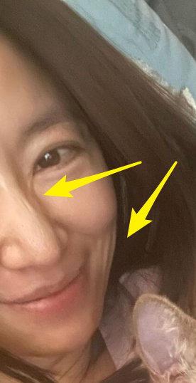 林心如|45岁林心如私下素颜曝光，脸部全是皱纹，鼻子又长又直像假的