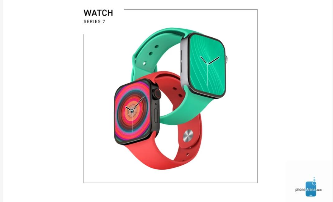 Apple Watch|外媒曝光第七代Apple Watch概念渲染图：屏幕更大、直角边设计