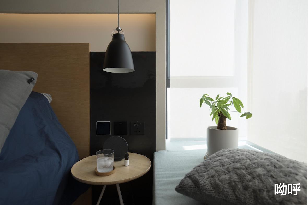 香港九龙顶层公寓,安静的中性风