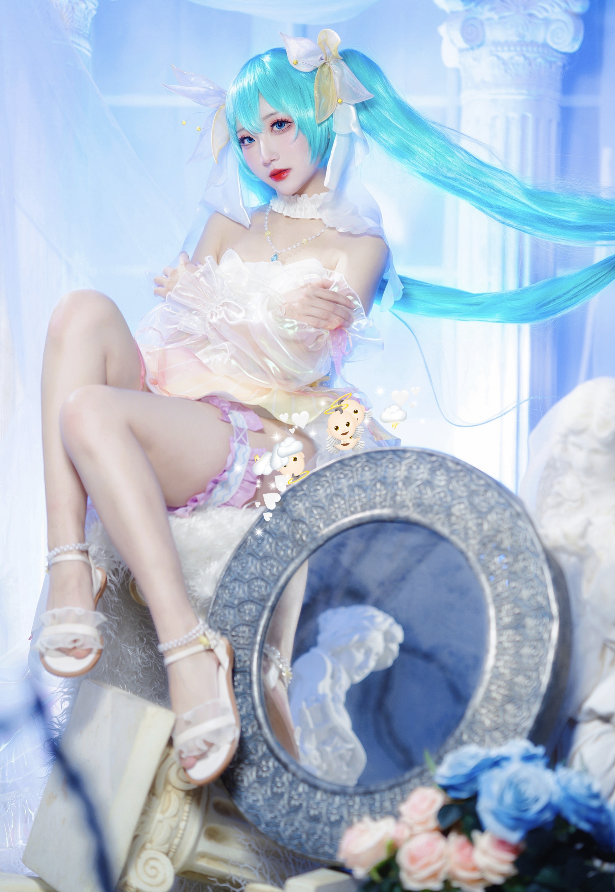 |初音cos正片鉴赏，听，她在海里