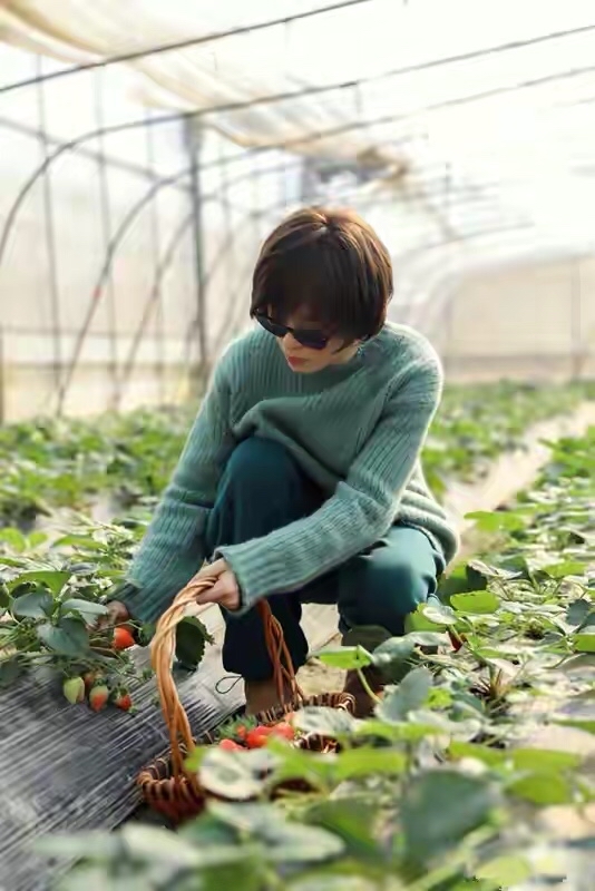 孙俪|霸气十足的“娘娘”孙俪,日常穿搭很接地气!轻松舒适地挖红薯