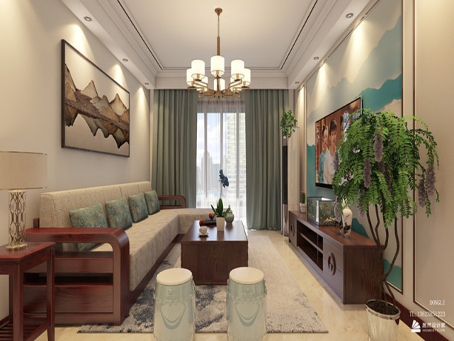 |116平新中式三居室在现代时尚语境中,体现古韵悠悠的传统之美