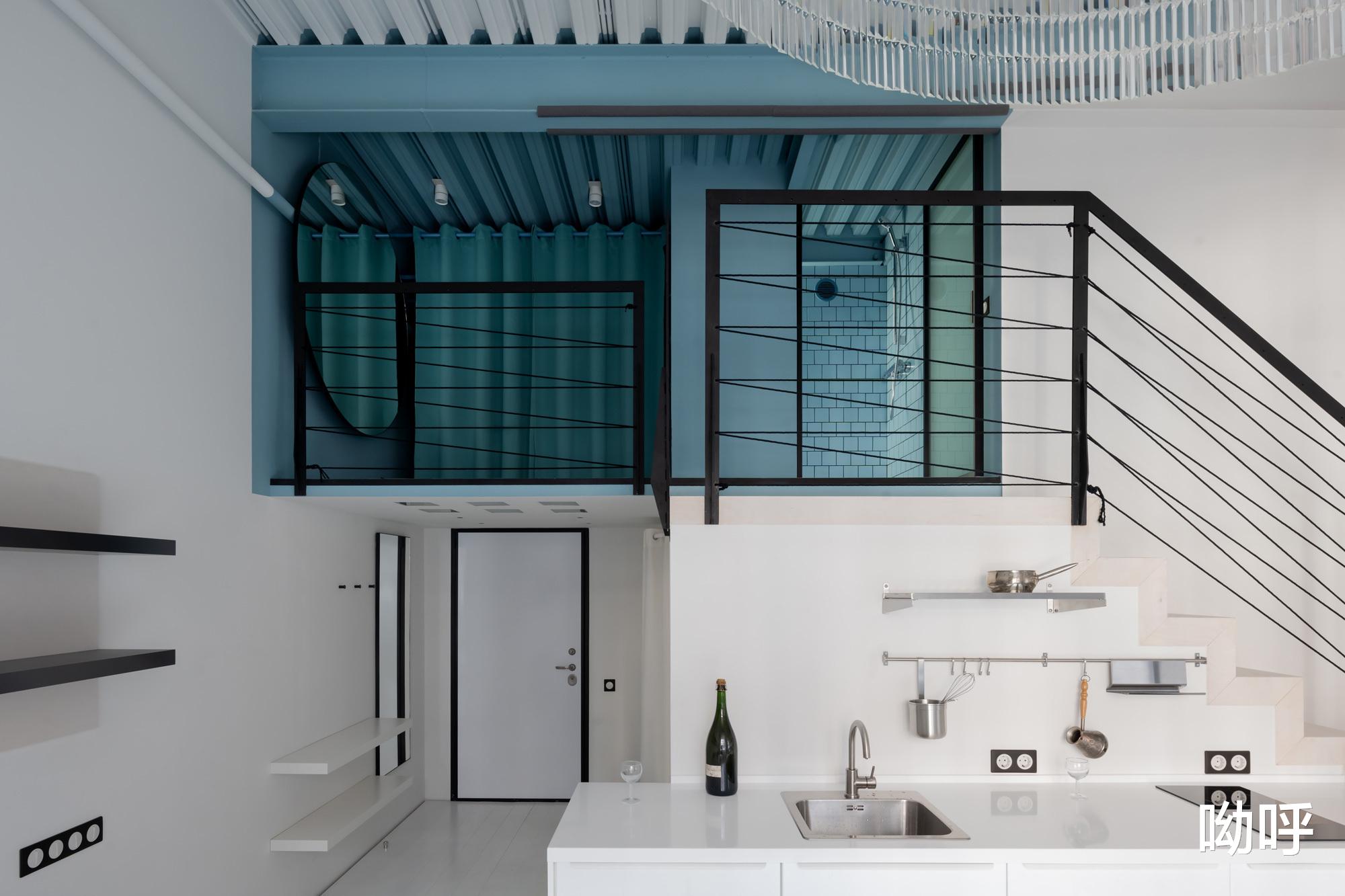 LOFT公寓设计,蓝调优雅