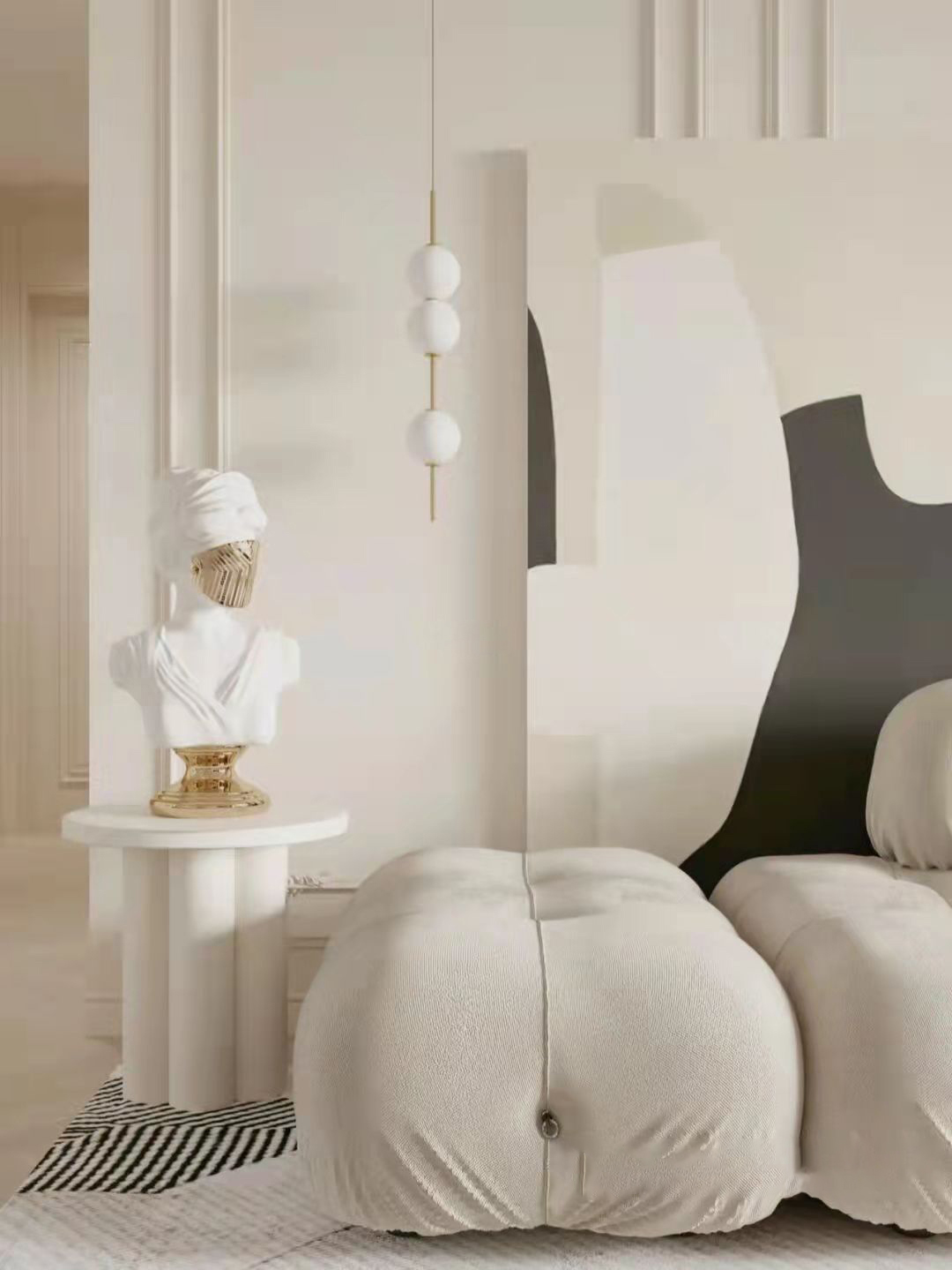 现代法式优雅奶咖精致且温馨