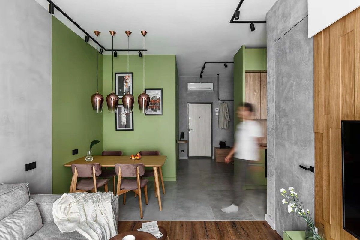 为解压90后大叔极简装修新房,全屋水泥毛坯风,舒适有格调