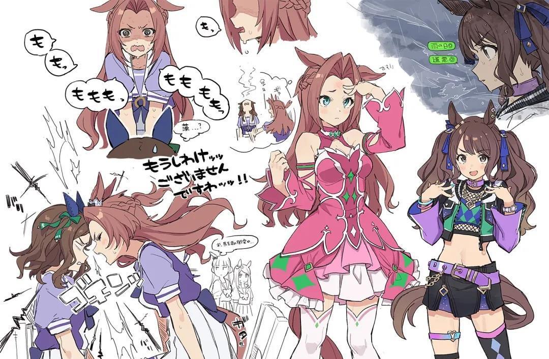 二次元|「绘画素材」“表情废”速来!超多二次元动漫少女表情、动作参考