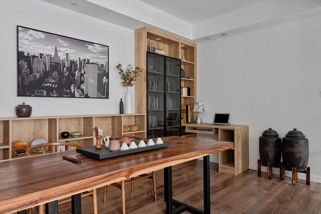 120㎡现代简约，开放式的客餐厨，促进家人互动、拉近生活距离