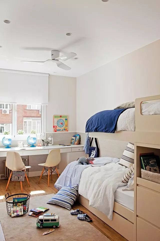 时尚装修设计大全|越来越多人上下铺不装支架了，一上一下悬空挂墙上，空间何止大2倍！