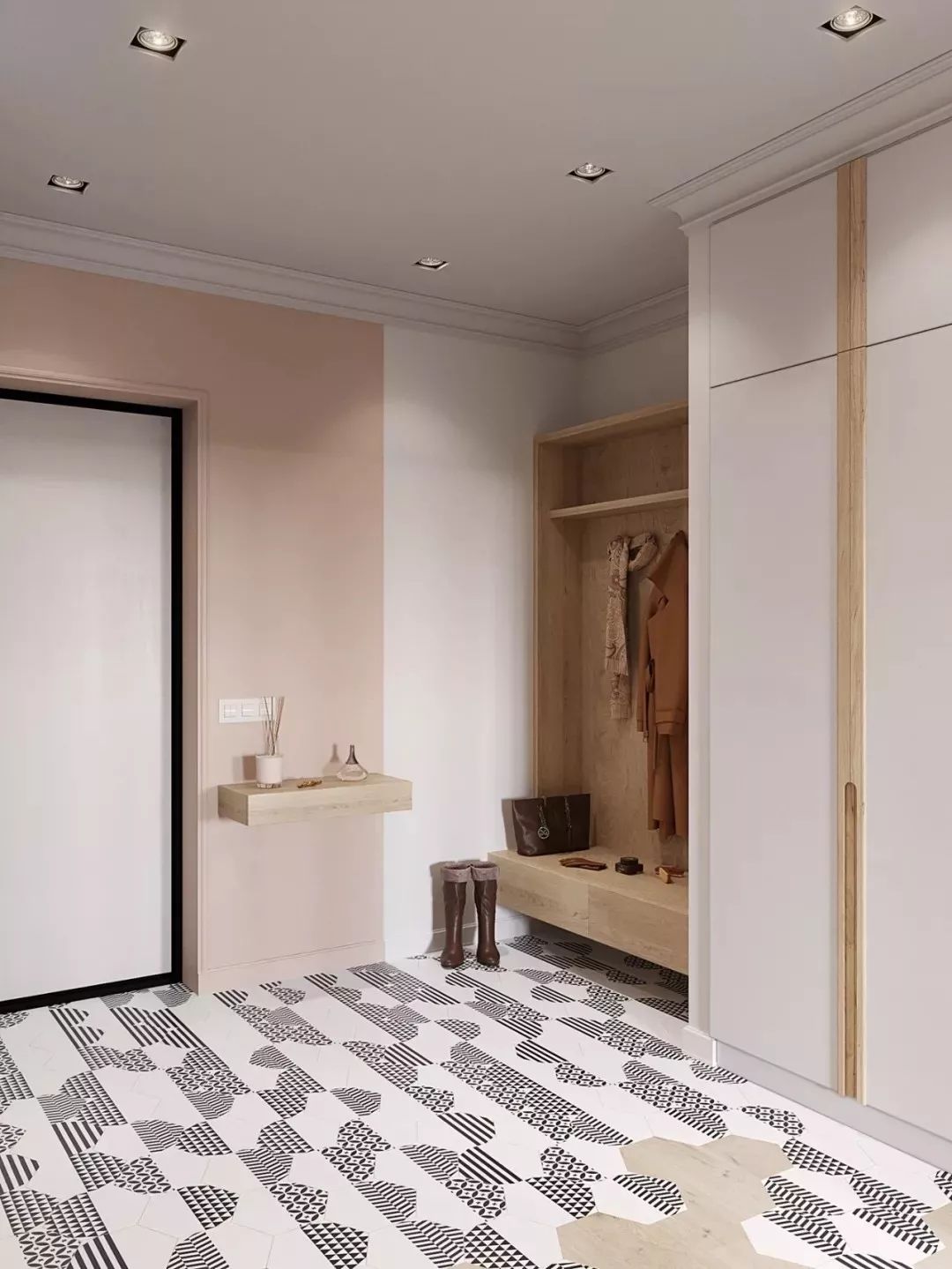 鲤鱼空间设计|门厅这样设计，好看又实用