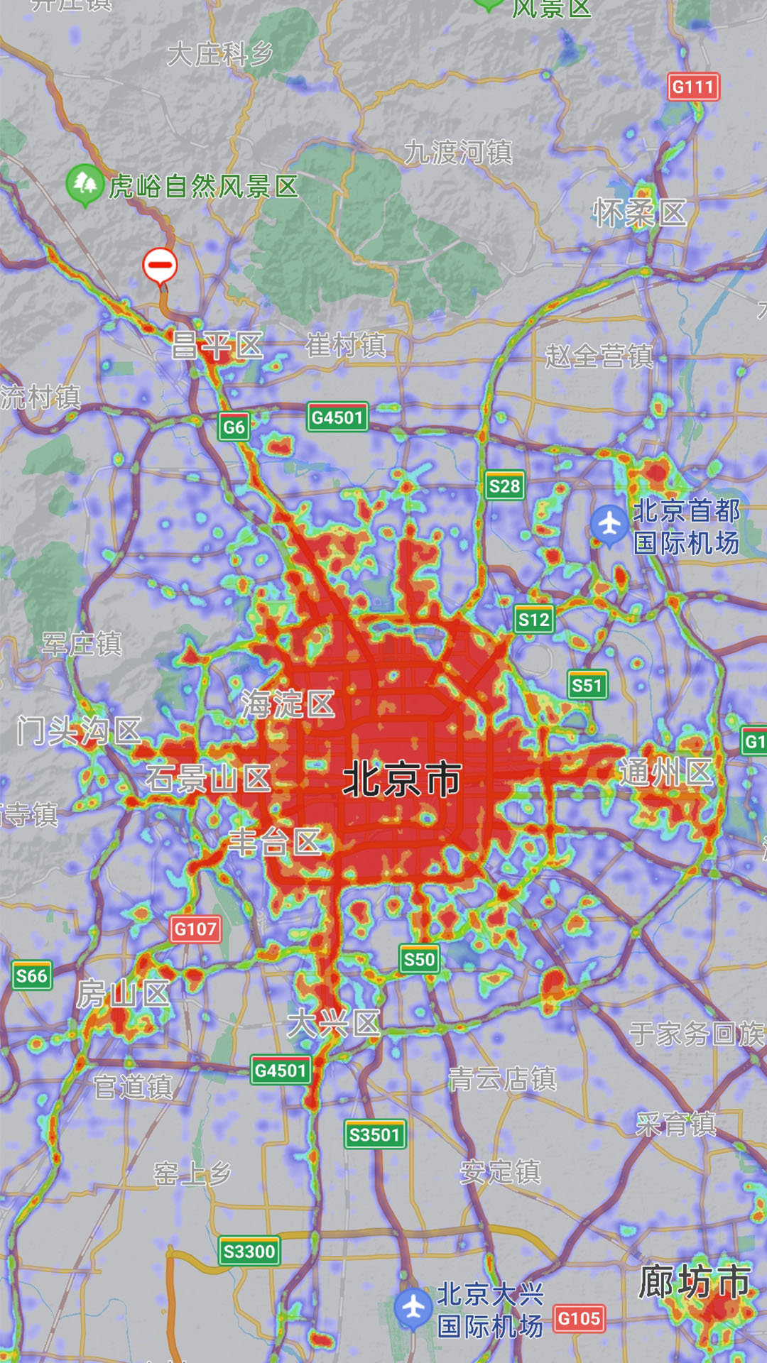 城市数据 2021年五一假期城市热力图