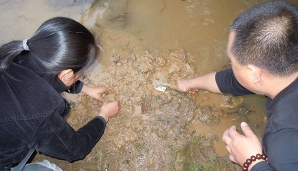 |刷新认知.钓鱼偶遇放生鱼卵者，放生者称: 刚从菜市场买的新鲜鱼卵
