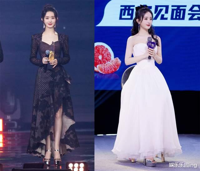 杨超越|明星年内高定礼服:赵丽颖6套唐嫣2套杨幂10套,baby穿不停