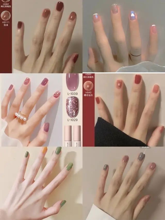 美甲|夏日裸色美甲，清新自然。