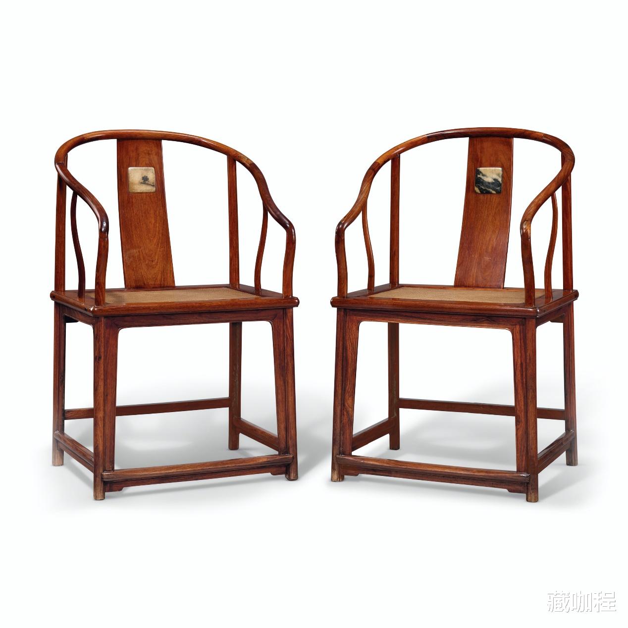 |细若蚊足、浅淡干净，黄花梨垂手圈椅棕眼典型