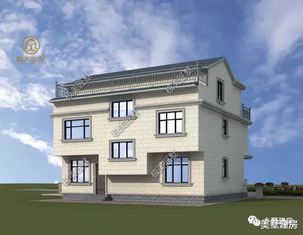 占地130平,三层欧式风别墅这样建,豪华且大气