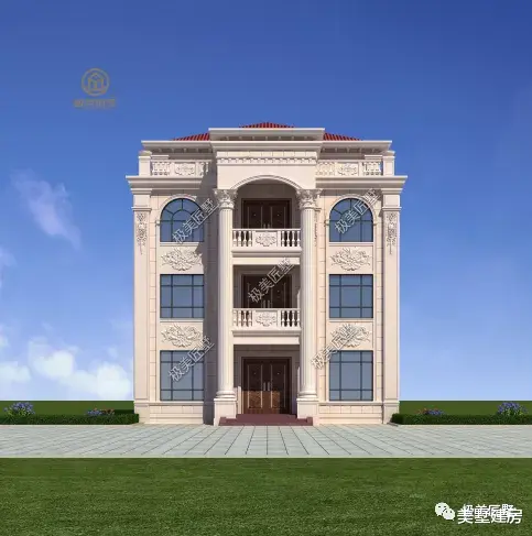 |四层简欧风格别墅来一栋，轻奢大气有档次，建在老家倍儿有面！