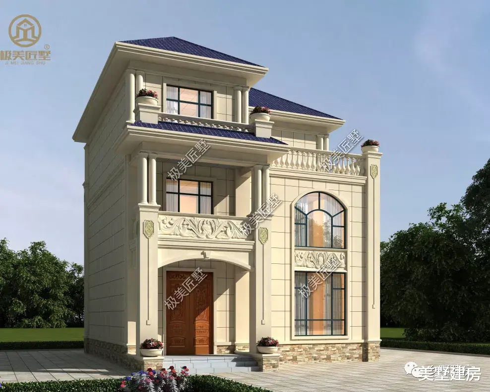 宅基地|经典大气欧式别墅，造价经济，小宅基地的福利来了！