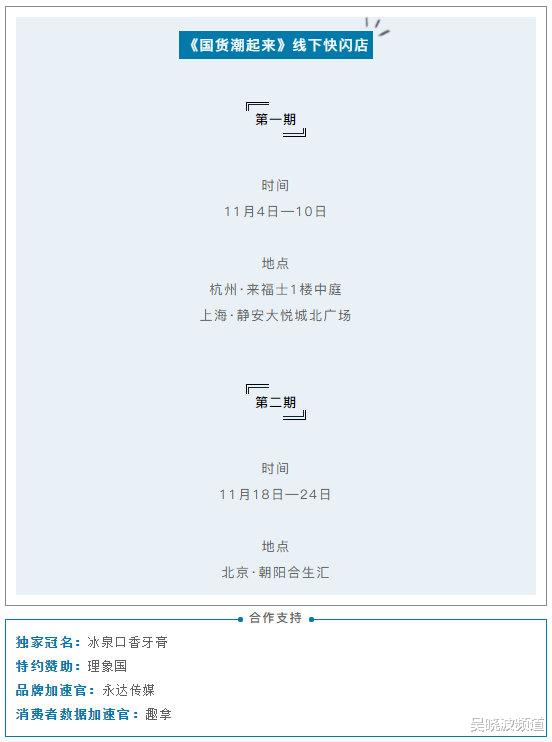 快闪店|我们的新综艺《国货潮起来》，有了线下快闪店