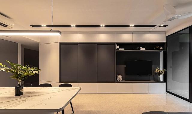 第一次装修105㎡新房,分享心得:经典黑白灰配色,越简约越高级