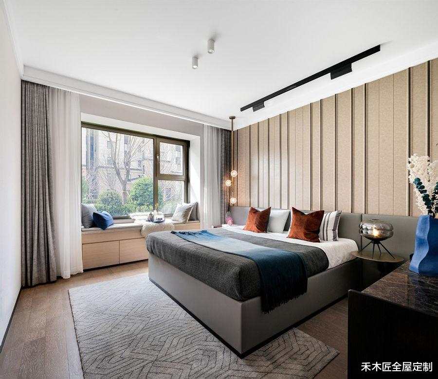 禾木匠全屋定制 132㎡简约风格，时尚格调，清爽细腻又沉稳