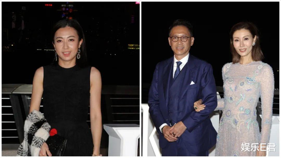 甘比|甘比与李嘉欣同场出席活动，一个大方接受访问，另一个却躲着记者