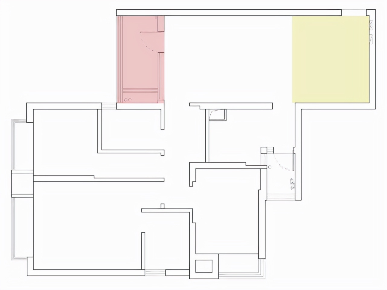 103平日式二居室，除主卧以外都是做榻榻米收纳力太强了