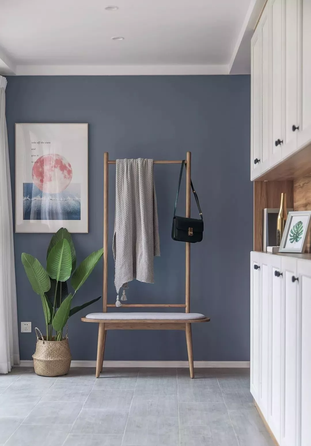 130平细腻北欧三室，拆一堵墙入户变好大