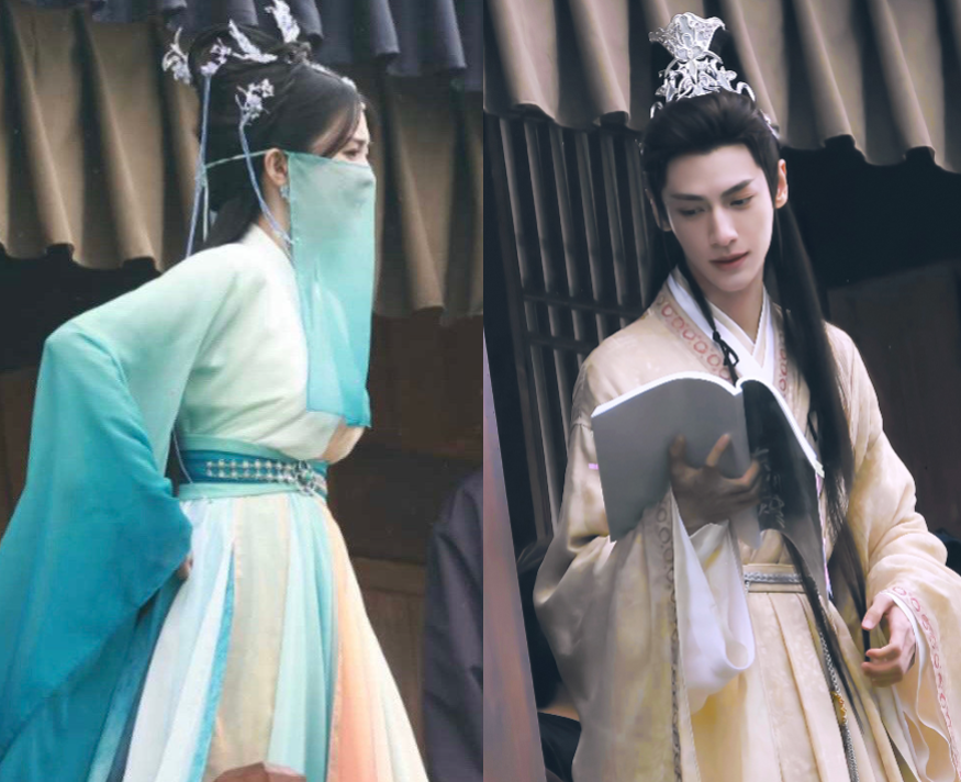 长月烬明|《长月烬明》热拍，男主古装帅气，不料被白鹿片场照迷住了