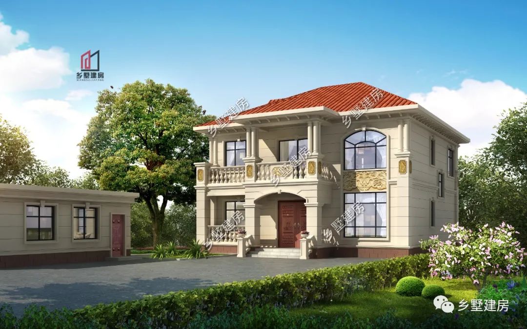 享受生活从盖房开始,精致二层小洋房,合理布局好设计