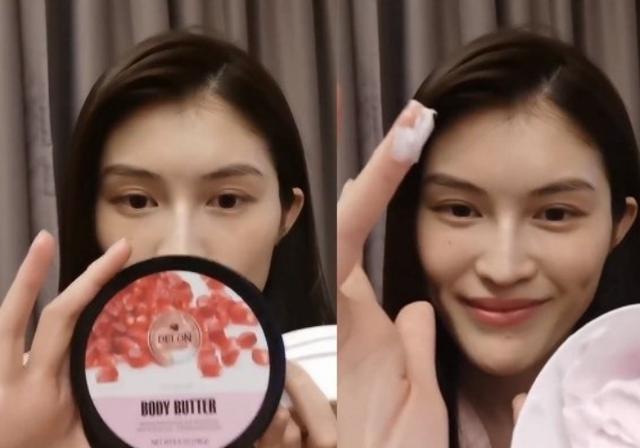 戚薇|戚薇度蜜月时带的身体乳，维密天使何穗也在用，还是平价宝贝