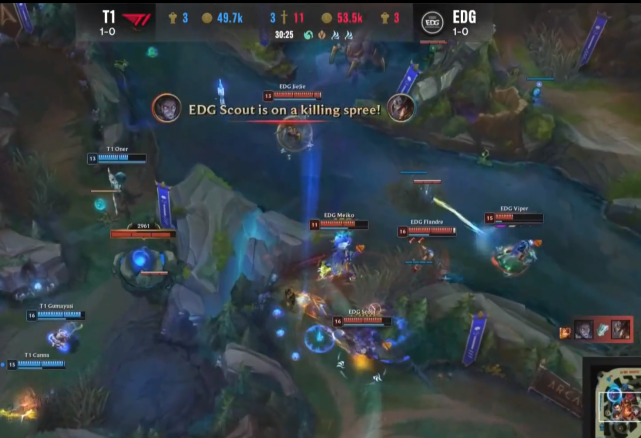 t1|EDG为LPL一号种子正名！教科书运营战胜T1！小组赛两连胜