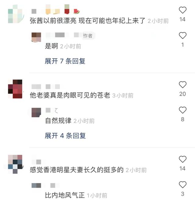 张卫健|张卫健带妻子吃大排档，47岁张茜素颜似路人，夫妻结婚14年无子