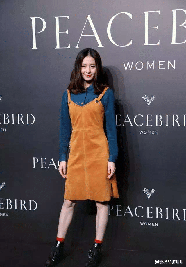 时尚搭配|刘诗诗虽然长相温柔，但“开叉坐”挺像女汉子的，一身背心裙挺美