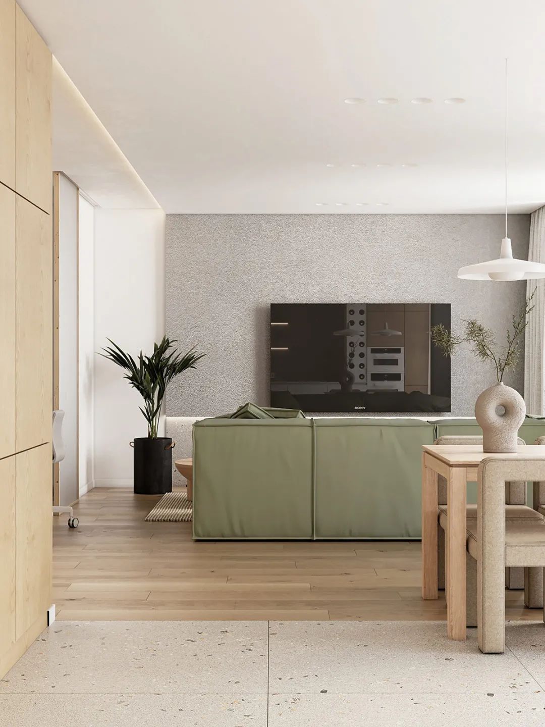 |要说治愈,66m2满是「森系」一人居,每个空间还不浪费!