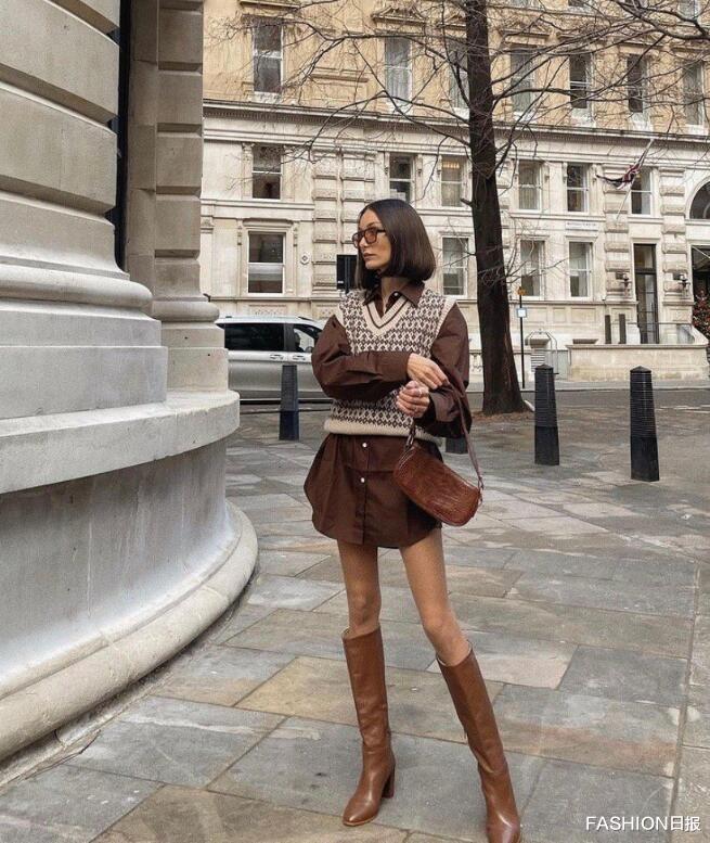 FASHION日报 秋冬季不能错过的棕色系穿搭 伦敦时尚博主Melis Ekrem. M搭配范本