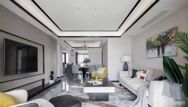 131平高级灰现代轻奢风四居室,高级灰也能成温馨格调的婚房