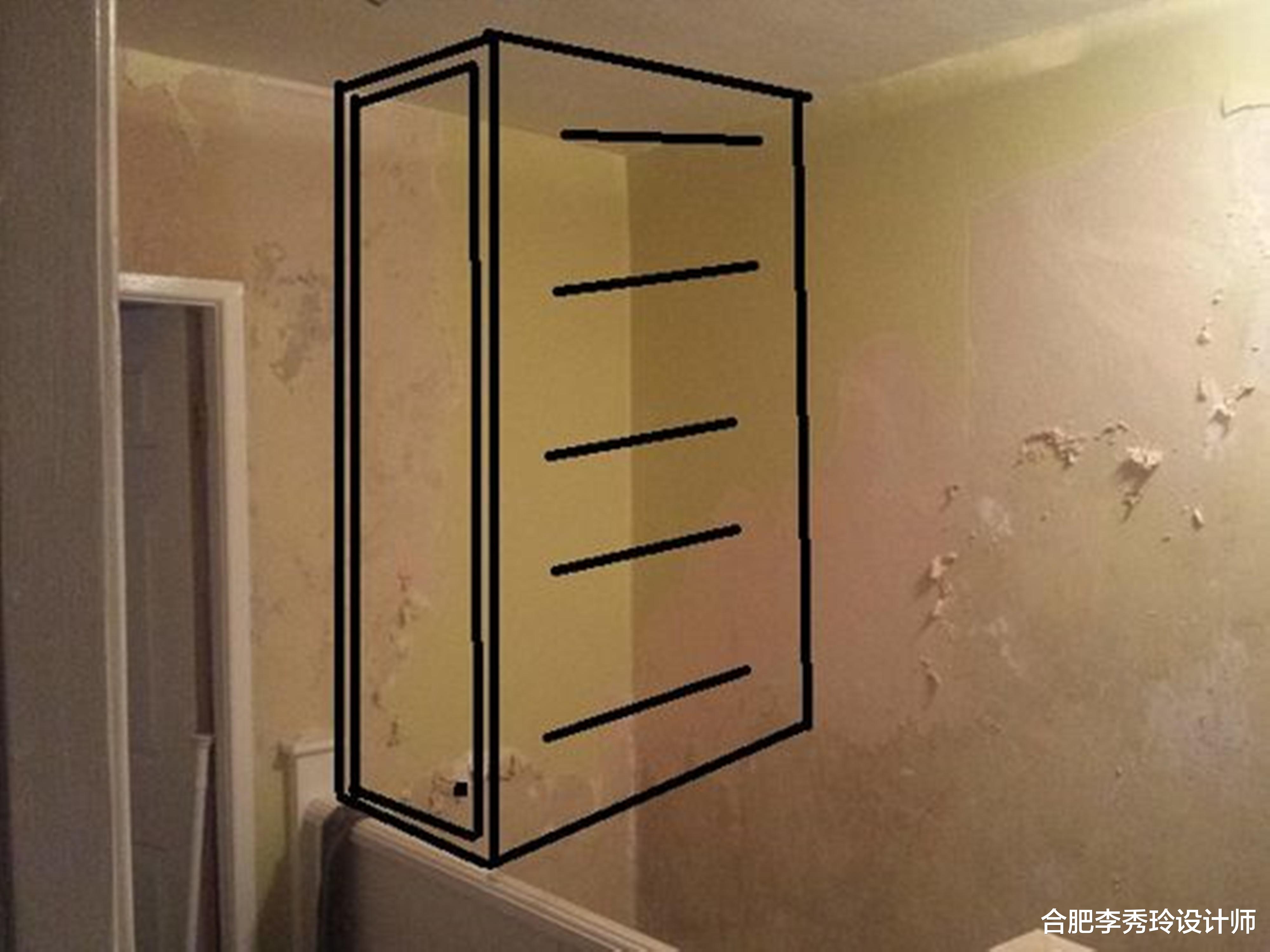 没必要把柜子装在这吧？拿取困难层高也压抑，抬头一看都想绕着走