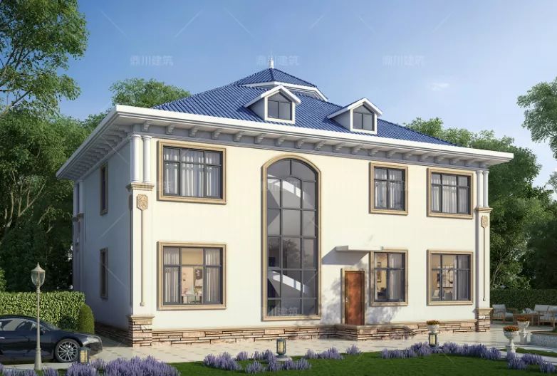 5款风格各异的农村别墅,每一款都有特色,第三款带电梯设计