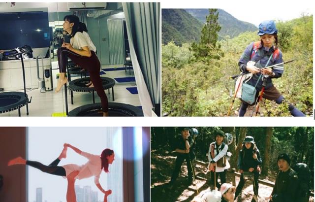 MARRY|运动达人实锤!陈意涵晒运动照,孕期打羽毛球劈一字马毫无压力