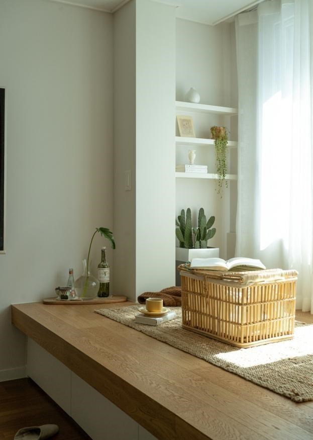 126㎡不要电视墙，客餐厅只有一张桌子，不仅没“翻车”还很温馨