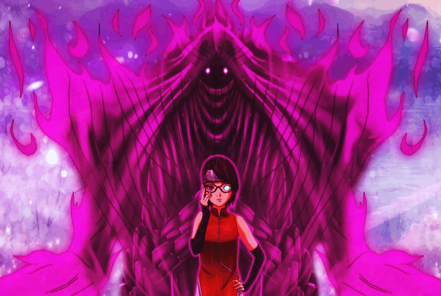 佐良娜|博人传:佐良娜救母心切,左眼开启净眼,力量不输博人之眼