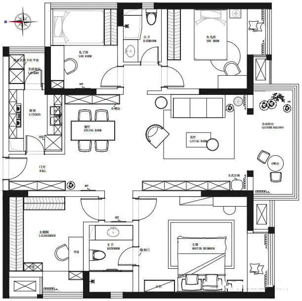 老房改造｜120㎡简约风四居室，装修越简单，生活越从容幸福！